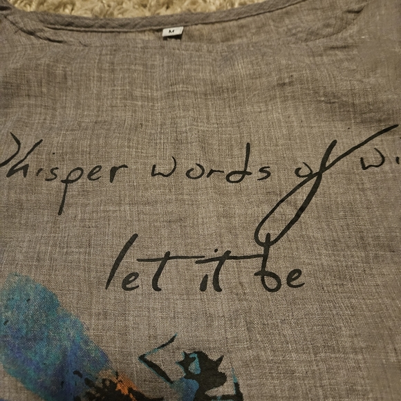 Whisper words of wisdom crepe style top - Picture 11 of 13